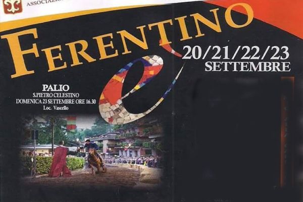 Ferentino è: Ferentino dal 20 al 23 Settembre 2018