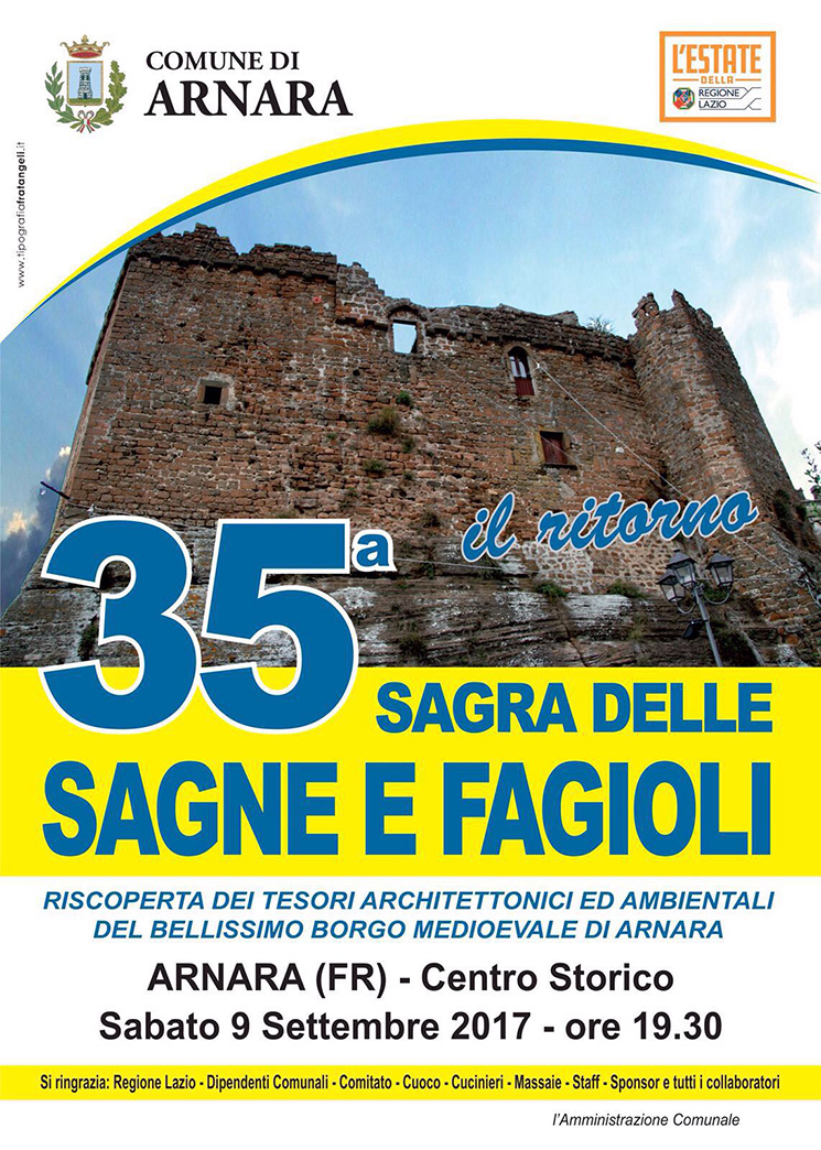 Sagra della sagne e Fagioli Arnara 2017