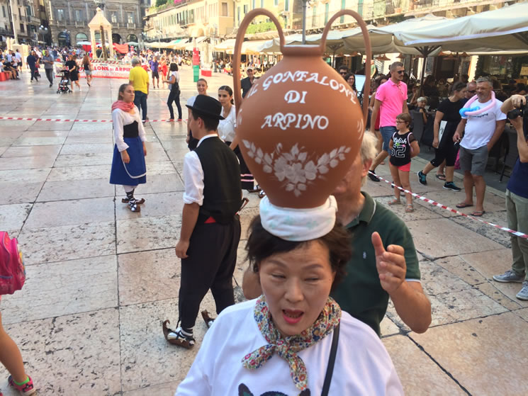 La Corsa con la Cannata al Tocatì di Verona 2018