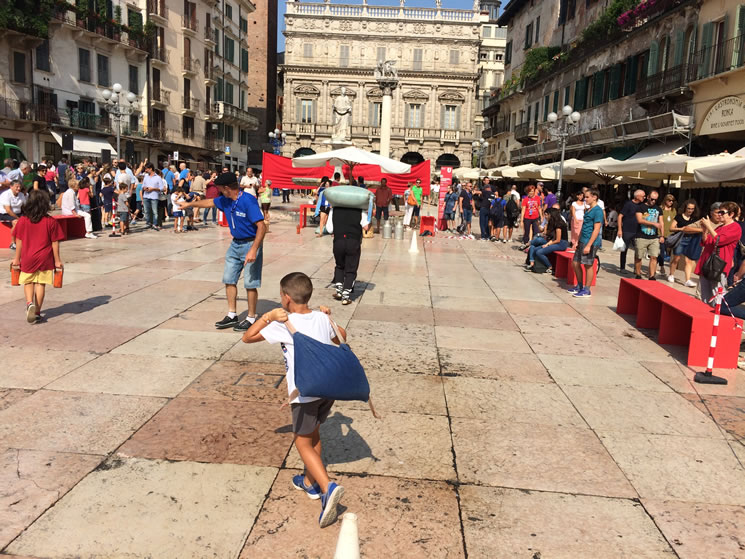 La Corsa con la Cannata al Tocatì di Verona 2018